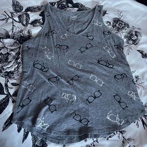 2012 Tumblr sunglasses print tank